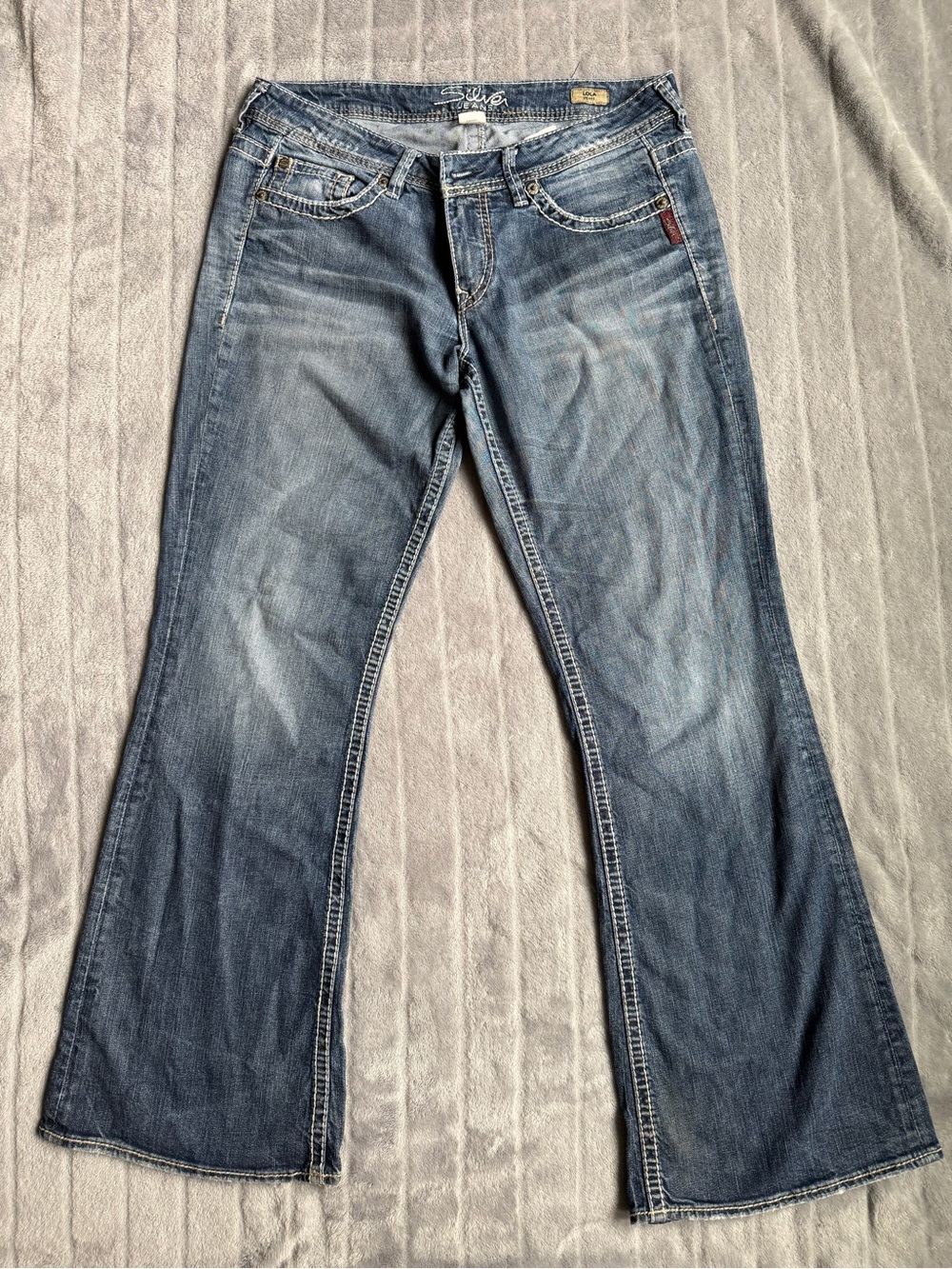 Women’s Silver Lola Flare Jeans - Size 32/31